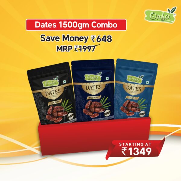 Premium Dates Combo Packs – 1500gm Assorted Delights