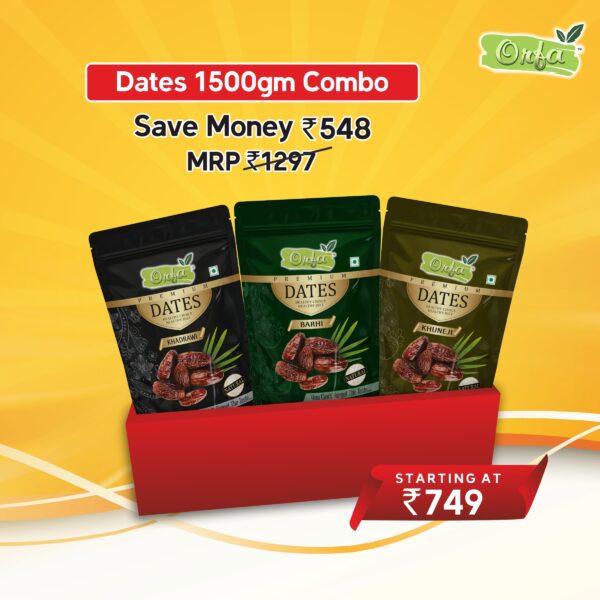 Premium Dates Combo Packs – 1500gm Assorted Delights