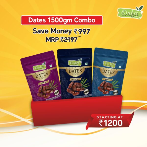 Premium Dates Combo Packs – 1500gm Assorted Delights